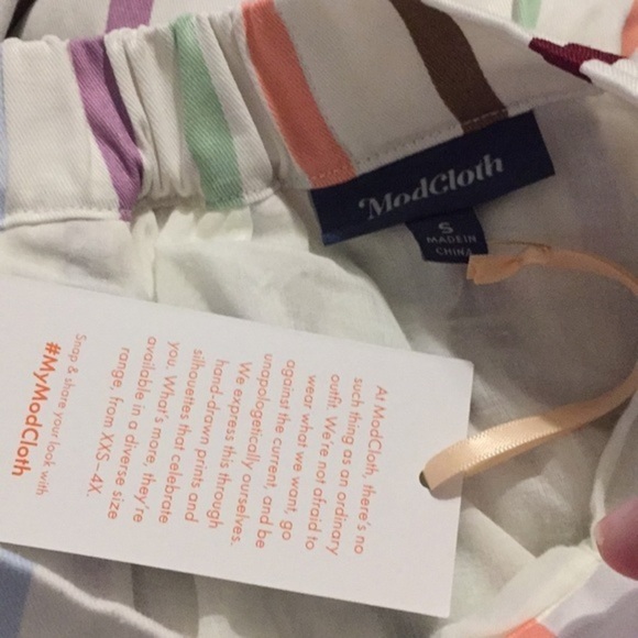 NWT ModCloth Aspiration Creation Striped Skirt New - Picture 8 of 8